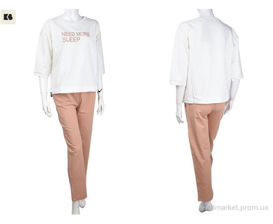 Фотография Женский костюм Лето 3708-107-2 beige (4 шт. р.сетка S-XL) "BIG" недорого оптом от прямого поставщика, изображение 3