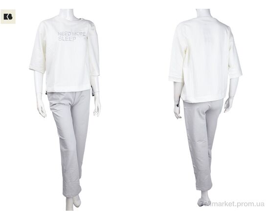 Фотография Женский костюм Лето 3708-107-3 grey (4 шт. р.сетка S-XL) "BIG" недорого оптом от прямого поставщика, изображение 3