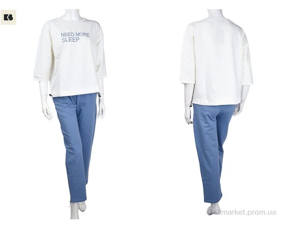 Фотография Женский костюм Лето 3708-107-4 blue (4 шт. р.сетка S-XL) "BIG" недорого оптом от прямого поставщика, изображение 3