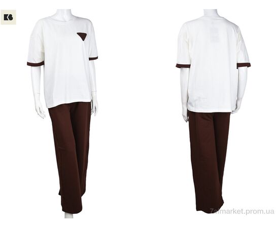 Фотография Женский костюм Лето 3708-112-3 brown (4 шт. р.сетка S-XL) "BIG" недорого оптом от прямого поставщика, изображение 3