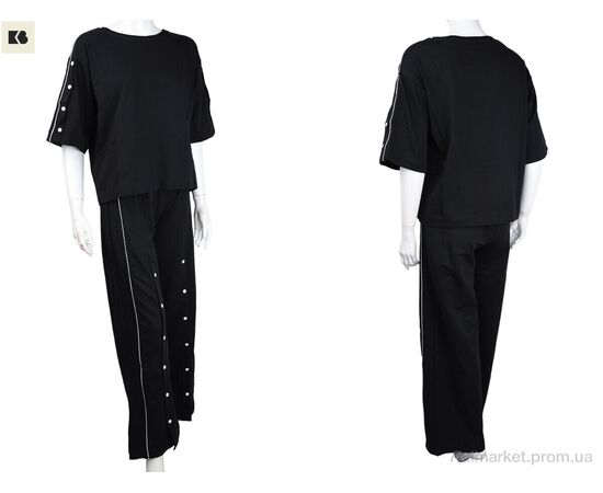 Фотография Женский костюм Лето 3708-4006-1 black (4 шт. р.сетка S-XL) "BIG" недорого оптом от прямого поставщика, изображение 3