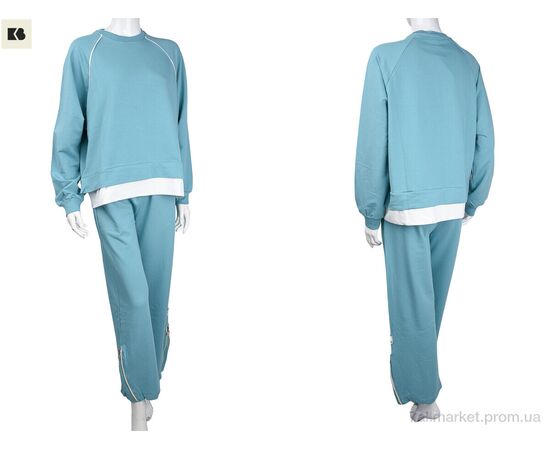 Фотография Женский костюм Весна/осень 3708-4249-1 l.blue (4 шт. р.сетка S-XL) "BIG" недорого оптом от прямого поставщика, изображение 3