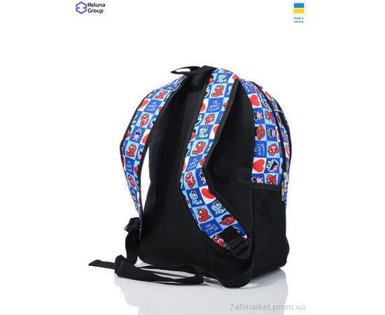Рюкзак детский 5-2 mix 37*28*12 см, "Reluna Group" недорого оптом от прямого поставщика, изображение 2 Фотография Рюкзак детский 5-2 mix 37*28*12 см, "Reluna Group" недорого оптом от прямого поставщика, изображение 2