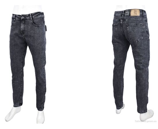 Джинси чоловічі Весна/осінь L2202 (8 шт. р.сітка28-36) "Baron" недорого оптом від прямого постачальника, зображення 3