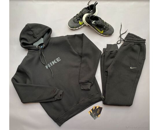 Спортивний костюм чоловічий Весна/осінь 06-2 чорний (4 шт. р.сіткаM-2XL) "Verton" недорого оптом від прямого постачальника, зображення 3