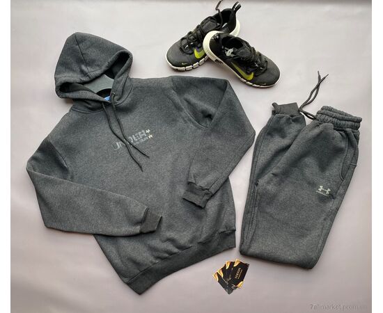 Спортивний костюм чоловічий Весна/осінь 06-3 сірий (4 шт. р.сіткаM-2XL) "Verton" недорого оптом від прямого постачальника, зображення 3