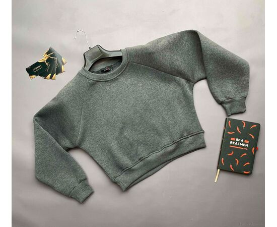 Батник жіночий Зима 08-1 сірий (3 шт. р.сіткаS-L) "Verton" недорого оптом від прямого постачальника, зображення 2 Батник жіночий Зима 08-1 сірий (3 шт. р.сіткаS-L) "Verton" недорого оптом від прямого постачальника, зображення 2