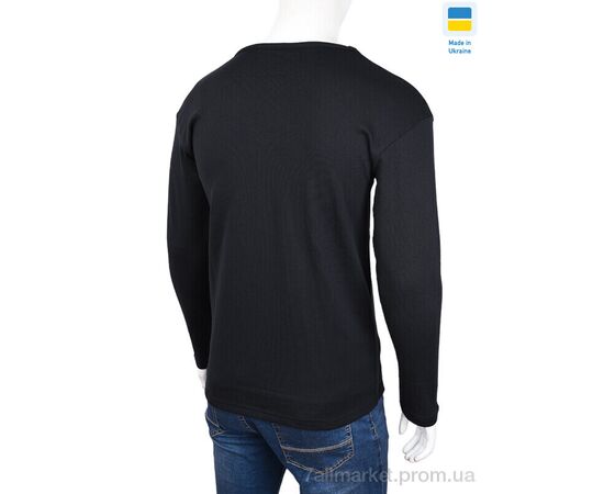 Термобілизна чоловіча Зима Лонгслів 444 black (6 шт. р.сіткаS-3XL) "Textile" недорого оптом від прямого постачальника, зображення 3