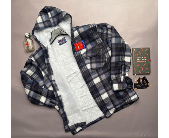 Чоловіча сорочка Зима 010-2 (5 шт. р.сіткаM/L-3XL/4XL) "Verton" недорого оптом від прямого постачальника, зображення 2