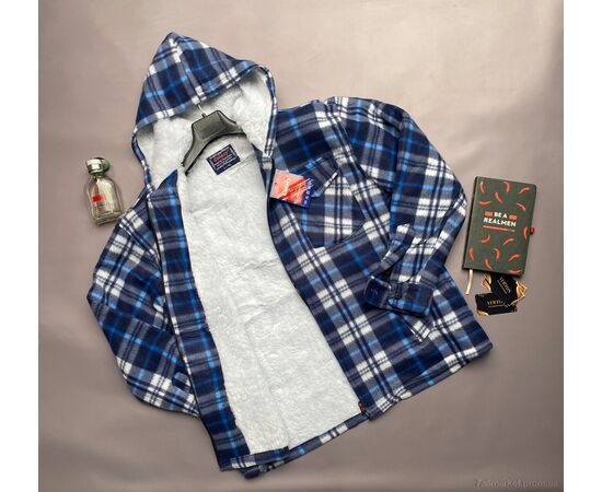 Чоловіча сорочка Зима 010-3 (5 шт. р.сіткаM/L-3XL/4XL) "Verton" недорого оптом від прямого постачальника, зображення 2