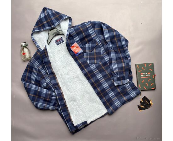 Чоловіча сорочка Зима 010-10 (5 шт. р.сіткаM/L-3XL/4XL) "Verton" недорого оптом від прямого постачальника, зображення 2