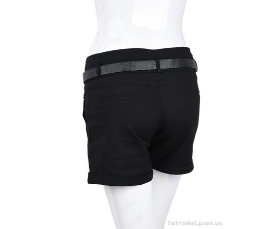 Фотография Шорты женские Весна/осень 2458 black (08999) (6 шт. р.сетка 25-30) "Obuvok" недорого оптом от прямого поставщика, изображение 2