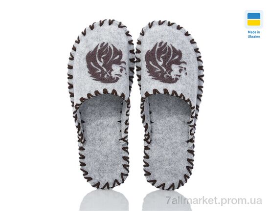 Фотография Тапки мужские домашние Весна/осень 309M сірий (9 пар р.40-45) "Active" недорого оптом от прямого поставщика, изображение 2