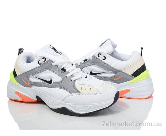 Кросівки чоловічі модні Весна/осінь HD63-A1897-7 white-yellow (8 пар р.40-45) "Violeta" недорого оптом від прямого постачальника, зображення 2