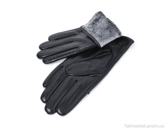 Рукавички жіночі Зима F2 black махра (10 шт. р.сітка6,5-8,5) "KUINH" недорого оптом від прямого постачальника, зображення 2