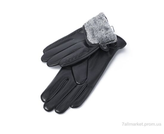 Рукавички жіночі Зима F4 black махра (10 шт. р.сітка6,5-8,5) "KUINH" недорого оптом від прямого постачальника, зображення 2