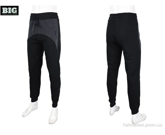 Фотография Спортивные брюки мужские Зима CS403-1-150 black (5 шт. р.сетка L-4XL) "BIG" недорого оптом от прямого поставщика, изображение 3