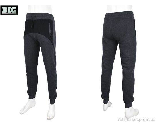 Фотография Спортивные брюки мужские Зима CS403-2-150 grey (5 шт. р.сетка L-4XL) "BIG" недорого оптом от прямого поставщика, изображение 3