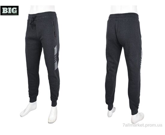 Фотография Спортивные брюки мужские Зима CS404-2-150 grey (5 шт. р.сетка L-4XL) "BIG" недорого оптом от прямого поставщика, изображение 3