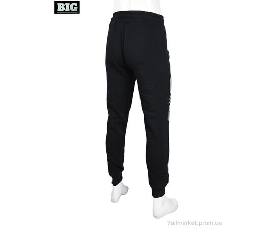 Фотография Спортивные брюки мужские Зима CS404-1-150 black (5 шт. р.сетка L-4XL) "BIG" недорого оптом от прямого поставщика, изображение 2