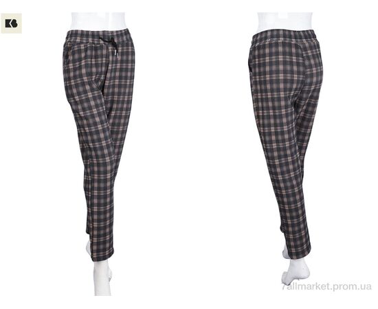 Фотография Женские брюки Зима 001-3-2 brown (5 шт. р.сетка 4XL-8XL) "BIG" недорого оптом от прямого поставщика, изображение 3
