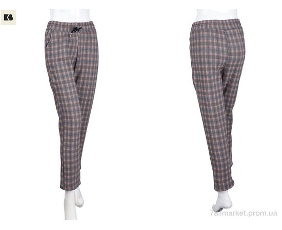 Фотография Женские брюки Зима 001-4-3 brown (5 шт. р.сетка 4XL-8XL) "BIG" недорого оптом от прямого поставщика, изображение 3