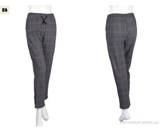 Фотография Женские брюки Зима 001-4-4 grey (5 шт. р.сетка 4XL-8XL) "BIG" недорого оптом от прямого поставщика, изображение 3