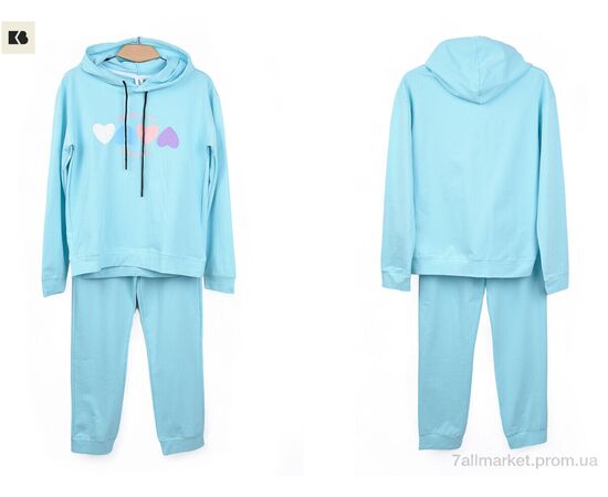 Фотография Спортивный костюм детский Весна/осень 3750-804-1 l.blue (5 шт. р.сетка 110-150) "BIG" недорого оптом от прямого поставщика, изображение 3