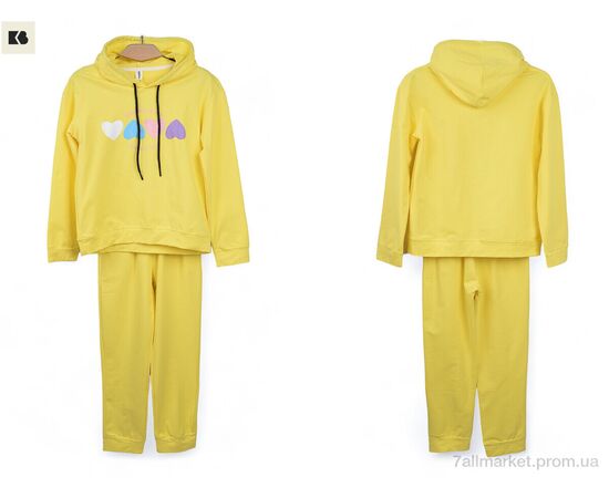 Фотография Спортивный костюм детский Весна/осень 3750-804-2 yellow (5 шт. р.сетка 110-150) "BIG" недорого оптом от прямого поставщика, изображение 3