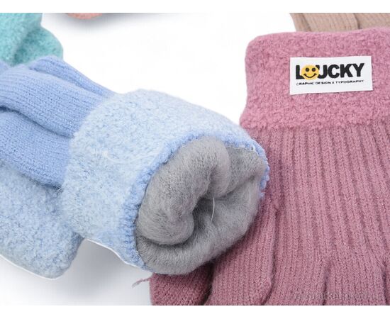 Рукавички для дітей Зима E0934 mix (12 шт. р.сітка12-14) "TUZZI" недорого оптом від прямого постачальника, зображення 2