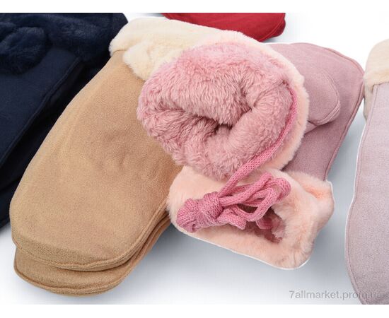 Фотография Варежки для женщин Зима G7834 mix (12 шт. р.сетка One size) "TUZZI" недорого оптом от прямого поставщика, изображение 2