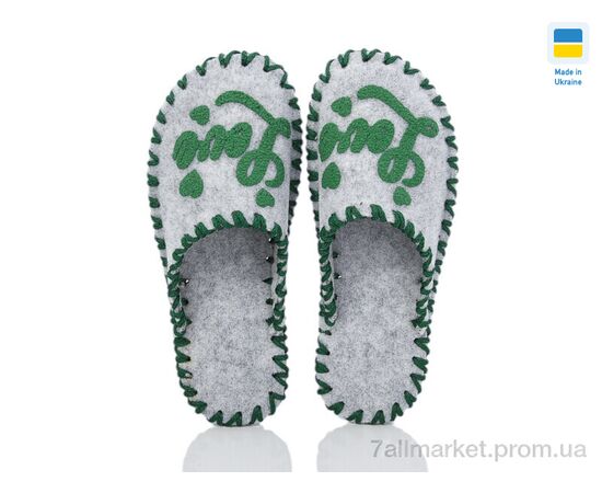 Тапки жіночі для будинку Весна/осінь 184W сірий (9 пар р.36-41) "Active" недорого оптом від прямого постачальника, зображення 2