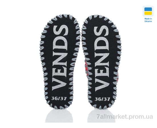 Фотография Тапки женские для дома Весна/осень 276W червоний (9 пар р.36-41) "Active" недорого оптом от прямого поставщика, изображение 3