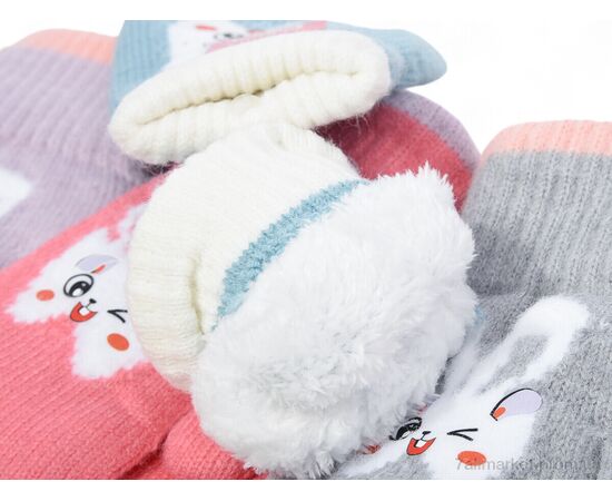 Варежки детские Зима 1750 (S) mix (12 шт. р.сетка 3-5) "KUINH" недорого оптом от прямого поставщика, изображение 2 Фотография Варежки детские Зима 1750 (S) mix (12 шт. р.сетка 3-5) "KUINH" недорого оптом от прямого поставщика, изображение 2