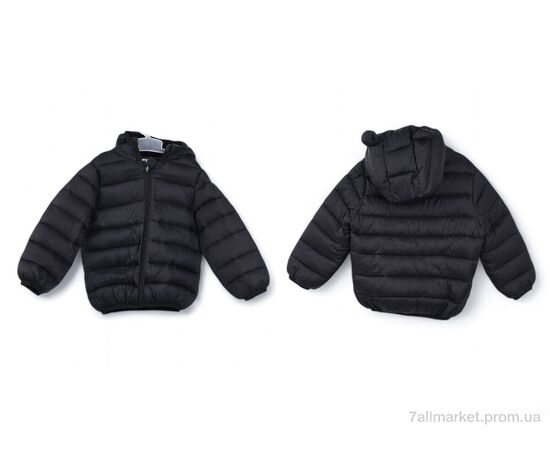Фотография Куртка детская Весна/осень 3791-17 black (5 шт. р.сетка 90-130) "Мир" недорого оптом от прямого поставщика, изображение 3