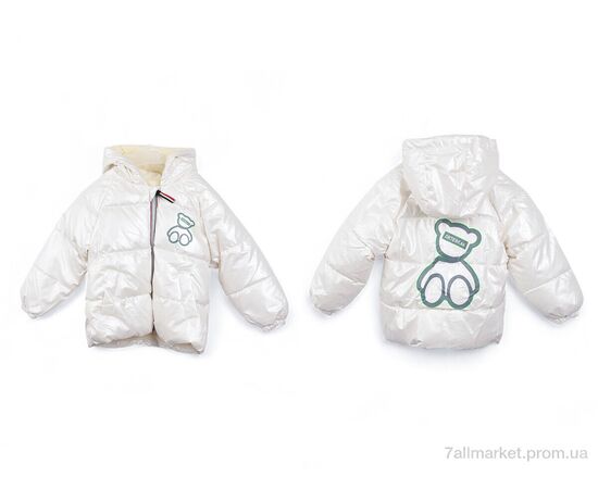 Фотография Куртка детская Весна/осень 3791-11 white (5 шт. р.сетка 100-140) "Мир" недорого оптом от прямого поставщика, изображение 3