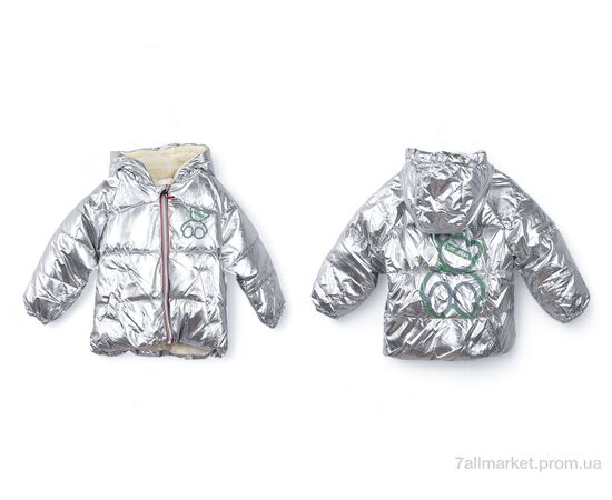 Фотография Куртка детская Весна/осень 3791-13 silver (5 шт. р.сетка 100-140) "Мир" недорого оптом от прямого поставщика, изображение 3