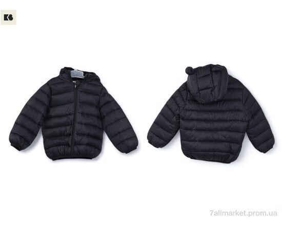 Фотография Куртка детская Весна/осень 3791-17 black (5 шт. р.сетка 90-130) "BIG" недорого оптом от прямого поставщика, изображение 3
