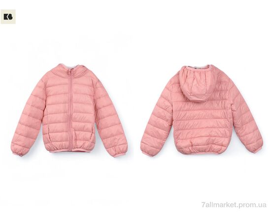 Фотография Куртка детская Весна/осень 3791-19 pink (5 шт. р.сетка 110-150) "BIG" недорого оптом от прямого поставщика, изображение 3