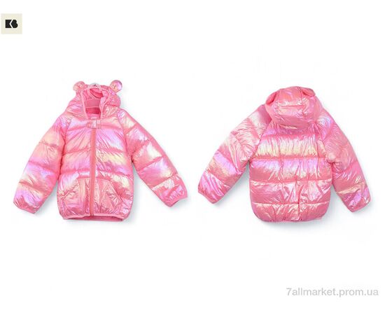 Фотография Куртка детская Весна/осень 3791-1 pink (5 шт. р.сетка 80-120) "BIG" недорого оптом от прямого поставщика, изображение 3