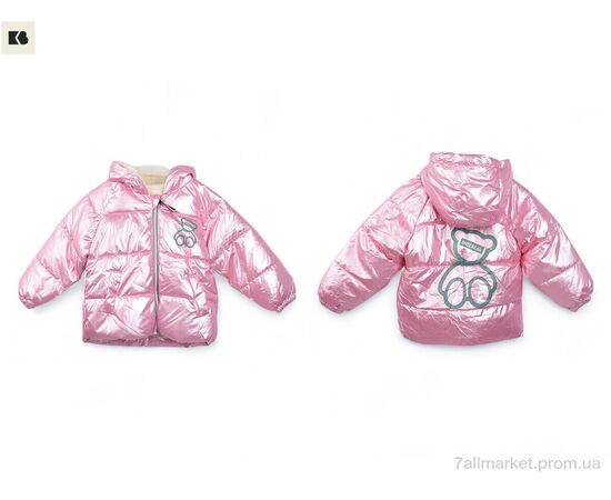 Фотография Куртка детская Весна/осень 3791-14 pink (5 шт. р.сетка 100-140) "BIG" недорого оптом от прямого поставщика, изображение 3