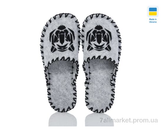 Фотография Тапки мужские домашние Весна/осень 359M сірий (9 пар р.40-45) "Active" недорого оптом от прямого поставщика, изображение 2