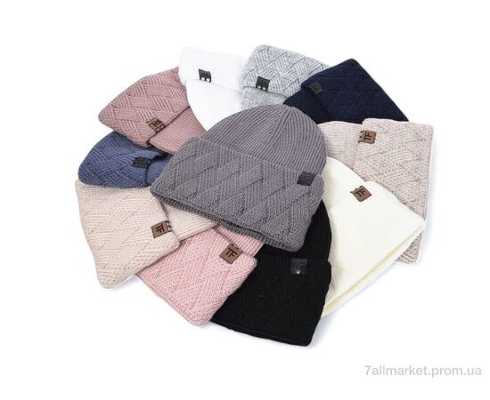 Жіноча шапка Зима KL-22 mix (5 шт. р.сіткаOne size) "TUZZI" недорого оптом від прямого постачальника, зображення 3