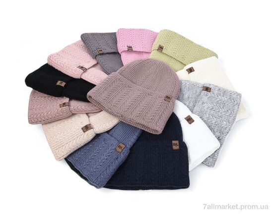 Жіноча шапка Зима KL-25 mix (5 шт. р.сіткаOne size) "TUZZI" недорого оптом від прямого постачальника, зображення 3
