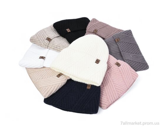 Жіноча шапка Зима KL-10 mix (5 шт. р.сіткаOne size) "TUZZI" недорого оптом від прямого постачальника, зображення 3