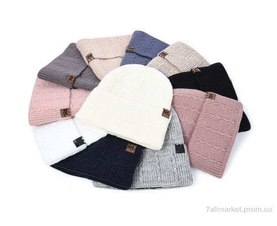 Жіноча шапка Зима KL-24 mix (5 шт. р.сіткаOne size) "TUZZI" недорого оптом від прямого постачальника, зображення 3