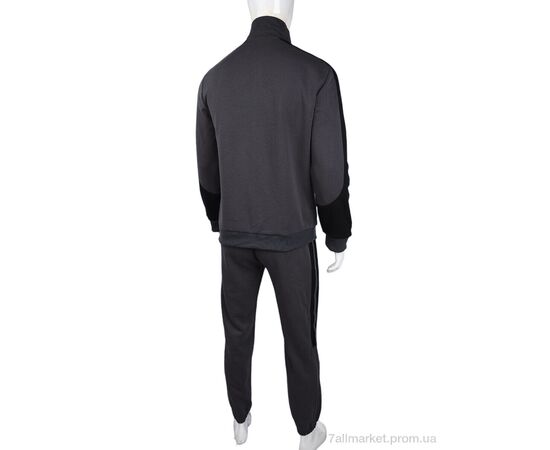 Спортивний костюм чоловічий Весна/осінь 3838-13-2 grey (5 шт. р.сіткаL-4XL) "Мир" недорого оптом від прямого постачальника, зображення 2