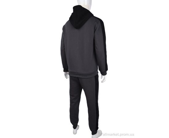 Спортивний костюм чоловічий Весна/осінь 3838-12-2 grey (5 шт. р.сіткаL-4XL) "Мир" недорого оптом від прямого постачальника, зображення 2