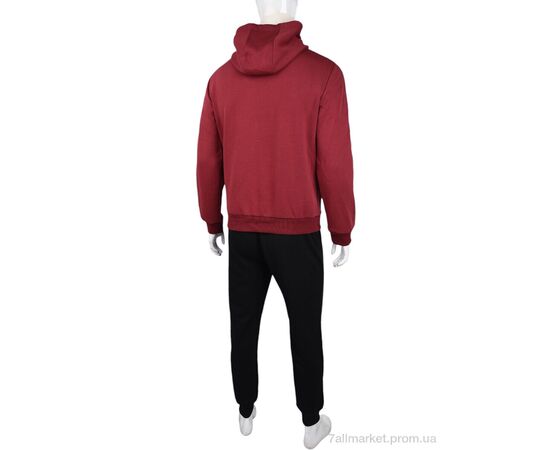 Спортивний костюм чоловічий Весна/осінь 3838-01-3 bordo (5 шт. р.сіткаL-4XL) "Мир" недорого оптом від прямого постачальника, зображення 2