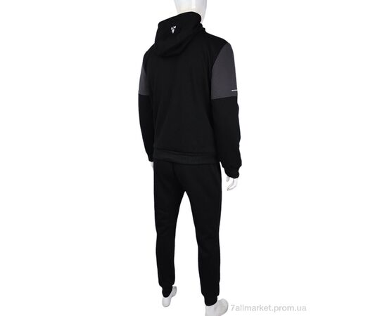 Спортивний костюм чоловічий Весна/осінь 3838-07-1 black (5 шт. р.сіткаL-4XL) "Мир" недорого оптом від прямого постачальника, зображення 2
